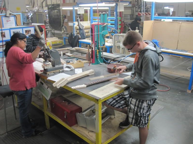 Fender Factory Tour pictures.